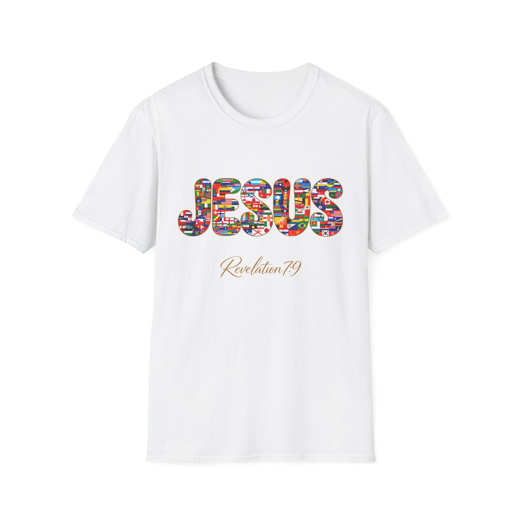 Jesus Nations & Tongues T-Shirt — Revelation 7:9 Multicultural Faith Tee