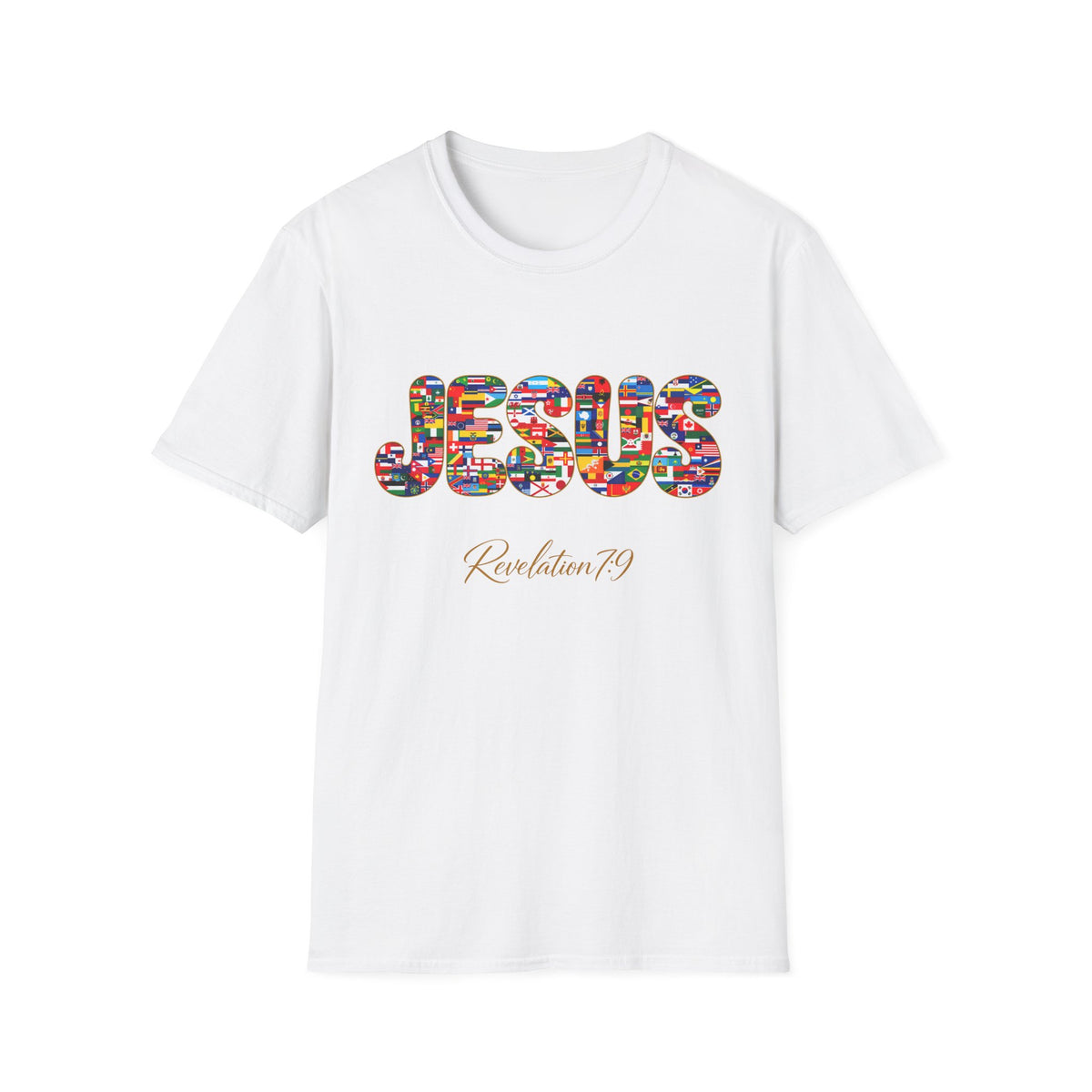 Jesus Nations & Tongues T-Shirt — Revelation 7:9 Multicultural Faith Tee
