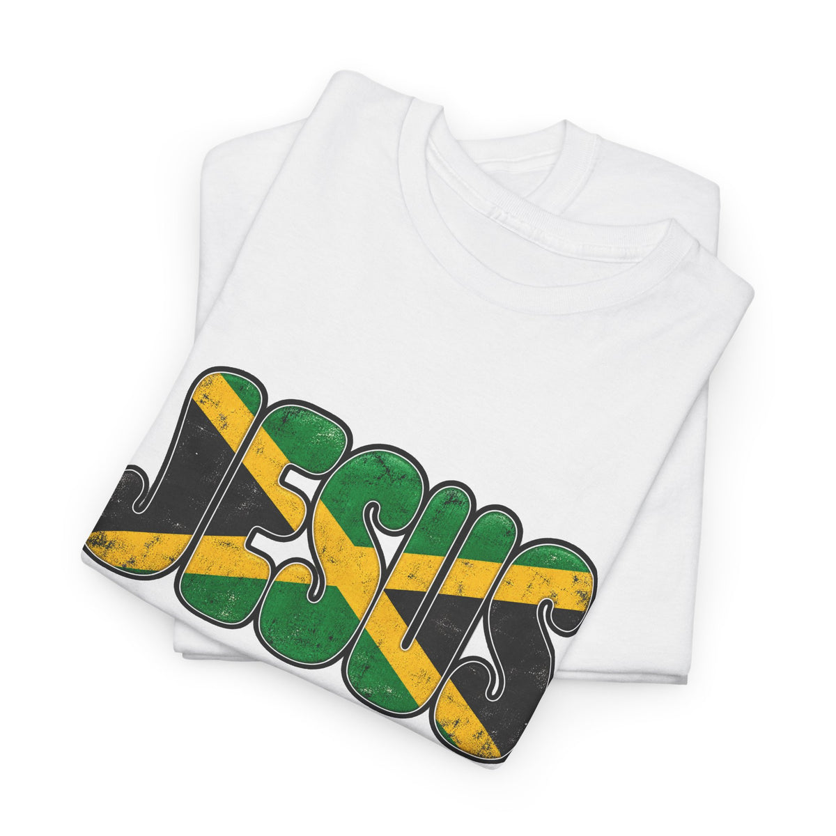 Jesus Revelation 7:9 T-Shirt — Jamaican Flag Gospel Tee
