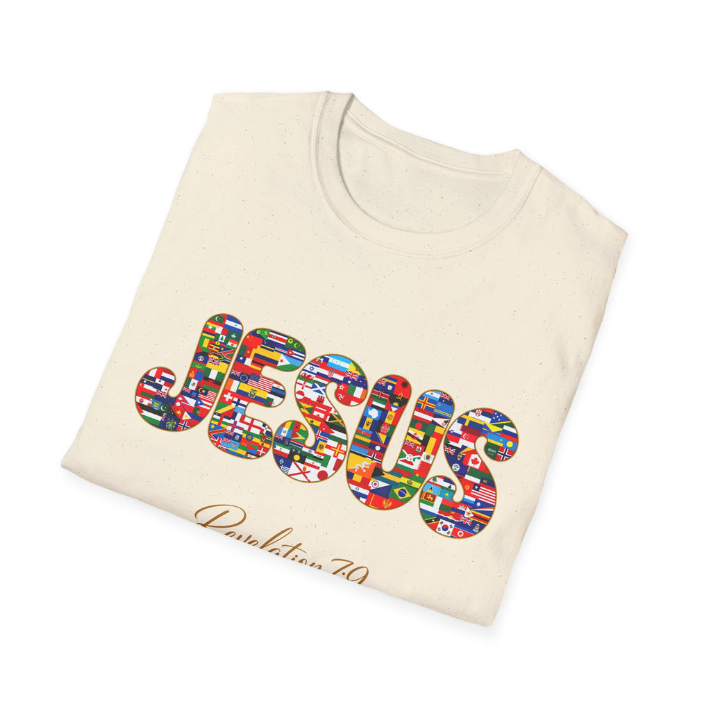 Jesus Nations & Tongues T-Shirt — Revelation 7:9 Multicultural Faith Tee
