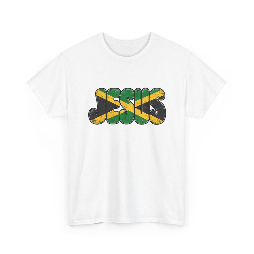 Jesus Revelation 7:9 T-Shirt — Jamaican Flag Gospel Tee