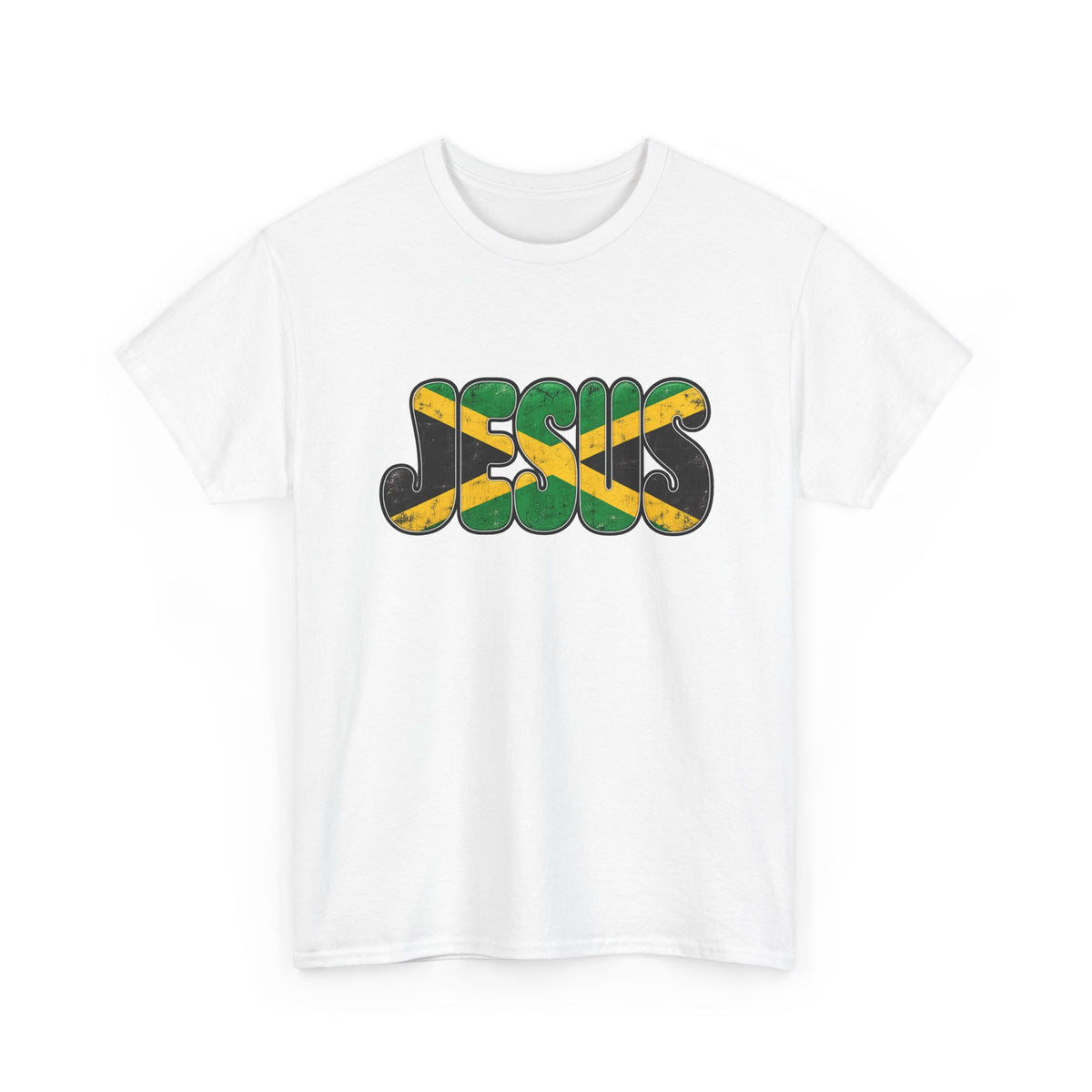 Jesus Revelation 7:9 T-Shirt — Jamaican Flag Gospel Tee