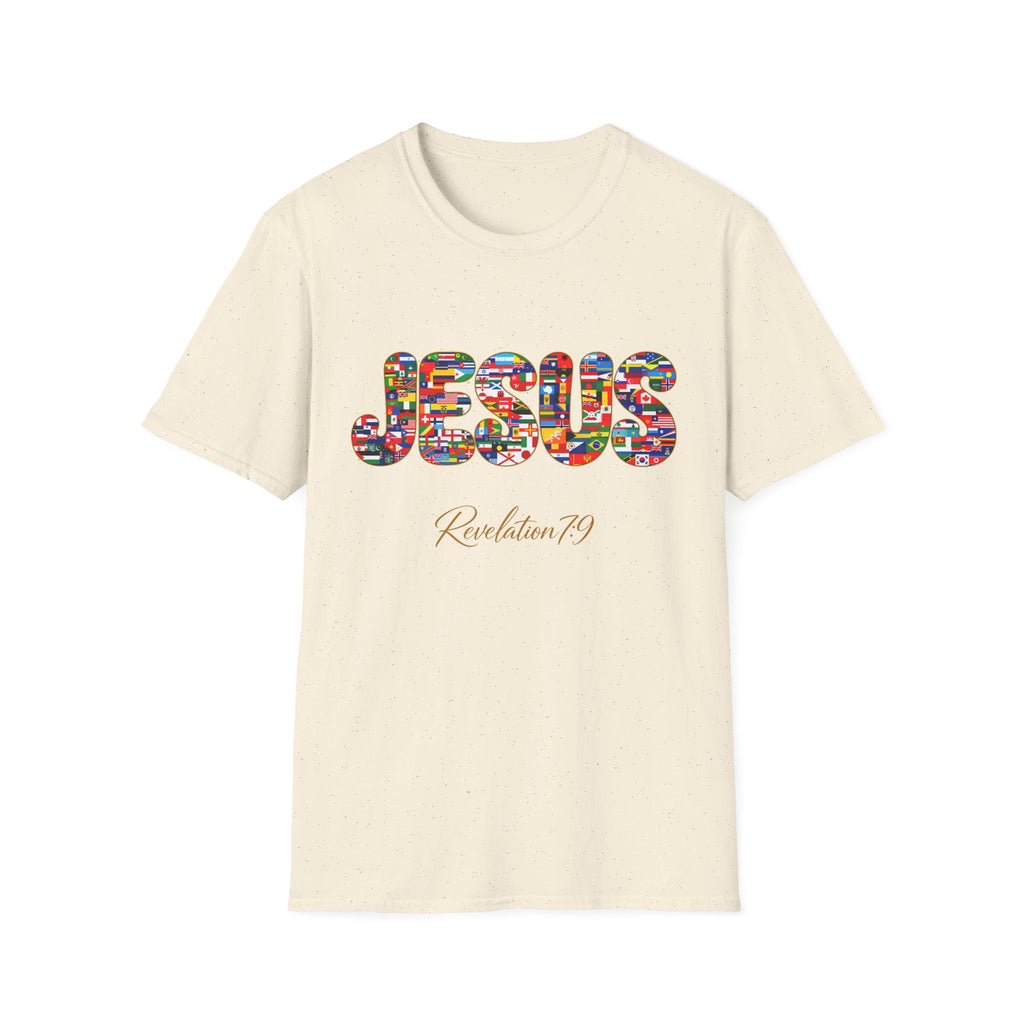 Jesus Nations & Tongues T-Shirt — Revelation 7:9 Multicultural Faith Tee