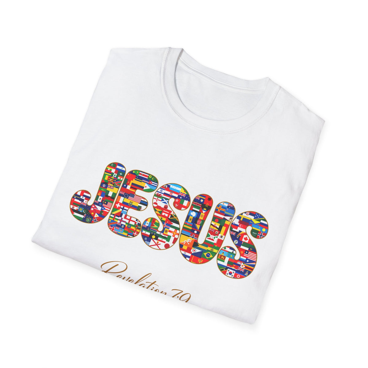 Jesus Nations & Tongues T-Shirt — Revelation 7:9 Multicultural Faith Tee